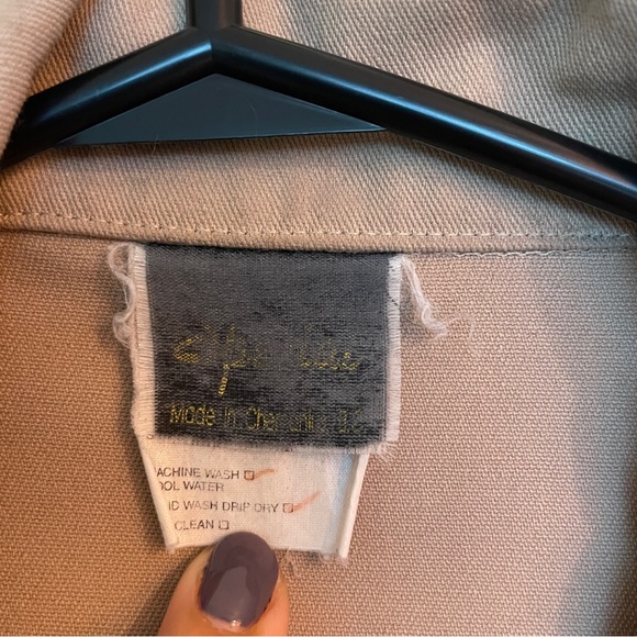 Vintage Patterned Zip Up Light Jacket - Picture 5 of 13